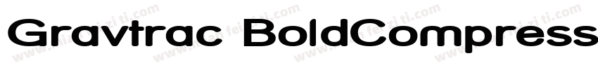 Gravtrac BoldCompressed字体转换